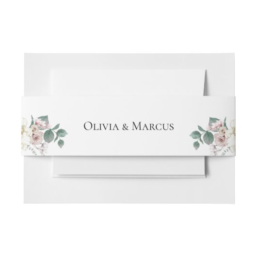 赤面バニラプオニーズアンドマグノリアス 招待状ベリーバンド (正面例)