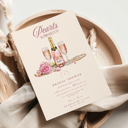 赤面バブリー&パールブライダルシャワー 招待状