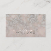 赤面バラとグレーマーリーエレガンスアポイントメント 名刺 (正面)