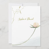 赤面バラウェディング招待 招待状 (裏面)