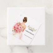 赤面バラウォーター結婚カラーズガウンブライダルシャワー フェイバータグ (インサイチュ)