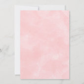 赤面バラガールフォレストウッドランド動物ベビーシャワー 招待状 (裏面)