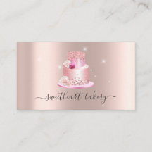 赤面バラグリッターフォイルケーキベーカリーペストリーショップ