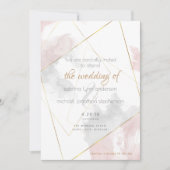 赤面バラシルバーウォーター色TheBarefootBride™ 招待状 (正面)