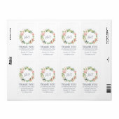 赤面バラネイビー赤面結婚フローラサンキュー ラベル (フルシート)