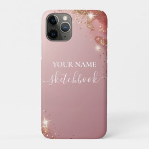 赤面バラパーソナライズされた金ゴールドiPadケースカスタム- N iPhone 11 Proケース