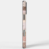 赤面バラピンクチョコレート金ゴールドストライプグリッター Case-Mate iPhoneケース (裏面 / 右)