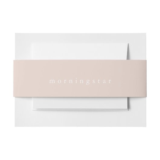 赤面バラピンクベリーバンド 招待状ベリーバンド (正面例)