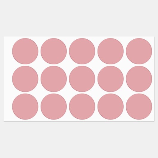 赤面バラピンク無地のカラー |クラシック |エレガント | ラベル (シート)