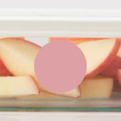 赤面バラピンク無地のカラー |クラシック |エレガント | ラベル (貼付)