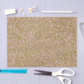 赤面バラピンク&金ゴールドグラムグリッターパーティースパークル 薄葉紙 (クラフト)