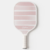 赤面バラピ色彩の鮮やかックストライプカスタム文字 ピックルボールラケット (裏面)