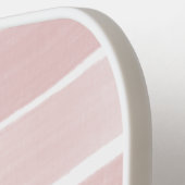 赤面バラピ色彩の鮮やかックストライプカスタム文字 ピックルボールラケット (左詳細)