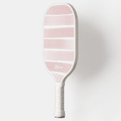 赤面バラピ色彩の鮮やかックストライプカスタム文字 ピックルボールラケット (左)