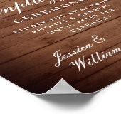 赤面バラフローラの結婚取り外し式 ポスター (角)