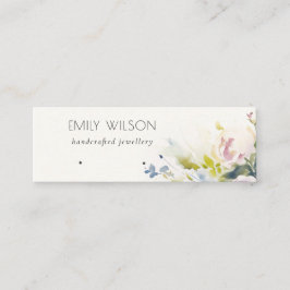 赤面バラフローライヤリングフープループスタッド表示 スキニー名刺