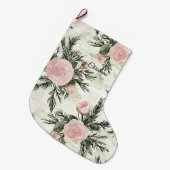 赤面バラフローラクリスマス ラージクリスマスストッキング (正面 (吊り時))