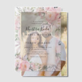 赤面バラフローラヌエストラボダスペインの結婚ズ ベラム紙招待状 (オフセット (カップル))