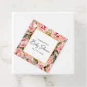 赤面バラフローラベビーシャワー フェイバータグ (インサイチュ)