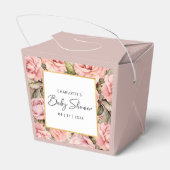 赤面バラフローラベビーシャワー フェイバーボックス (裏面サイド)