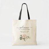 赤面バラフローラ宛先ウェディングウェルカム トートバッグ (正面)