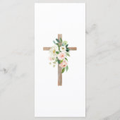 赤面バラフローラCross First Communionメニュー メニュー (裏面)