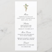 赤面バラフローラCross First Communionメニュー メニュー (正面)