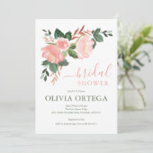 赤面バラブライダルシャワー招待 招待状 (スタンド正面)