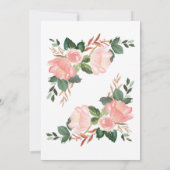 赤面バラブライダルシャワー招待 招待状 (裏面)