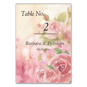 赤面バラボ結婚タニカル テーブルナンバー (裏面)