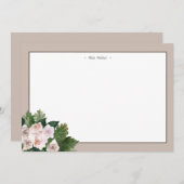 赤面バラモノグラム文房具ノートカード ノートカード (正面/裏面)