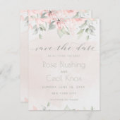 赤面バラユーカリプスグリーンリーザデイトカード セーブザデート (正面/裏面)