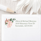 赤面バラ住所 シール (インサイチュ)