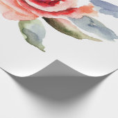 赤面バラ包装紙 ラッピングペーパー (角)