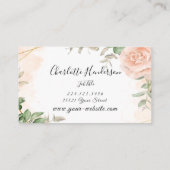 赤面バラ名刺 名刺 (裏面)