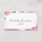 赤面バラ名刺 名刺 (正面)