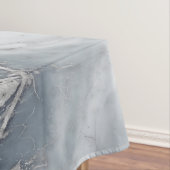 赤面バラ大理石-パステルピンク、グレー、シルバー テーブルクロス (インサイチュ)