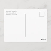 赤面バラ宝石の保存日付 ポストカード (裏面)