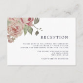 赤面バラ披露宴カード エンクロージャーカード (正面)