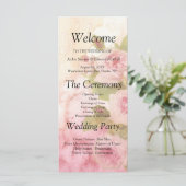 赤面バラ植物学結婚式 プログラム (スタンド正面)