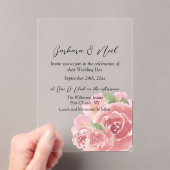 赤面バラ植物学 アクリル招待状 (インサイチュ (ポータブル))