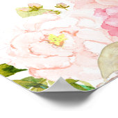 赤面バラ歓迎サイン ポスター (角)