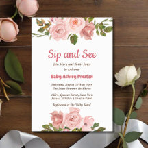 赤面バラ水カラーフローラベビーシャワー