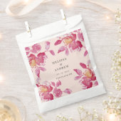 赤面バラ水モダン色結婚の フェイバーバッグ (クリップ留めされた状態)