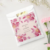 赤面バラ水モダン色結婚の フェイバーバッグ (封をした状態)