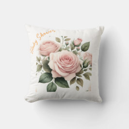 赤面バラ水彩装飾用クッション クッション