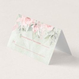 赤面バラ結婚ズゲストテーブルシーティングカード