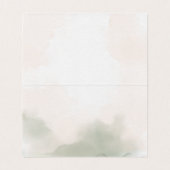 赤面バラ結婚ズゲストテーブルシーティングカード (内部フラット)