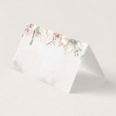 赤面バラ結婚ズゲストテーブルシーティングカード (裏面)