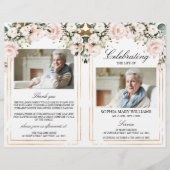 赤面バラ葬儀プログラム | 送達命令 (正面)